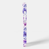 Personalisierte, violette Handblumen Case-Mate iPhone Hülle (Rückseite / Links)