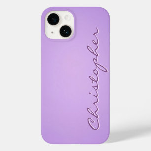 Personalisierte violette Radialtextur 15 Case-Mate iPhone 14 Hülle