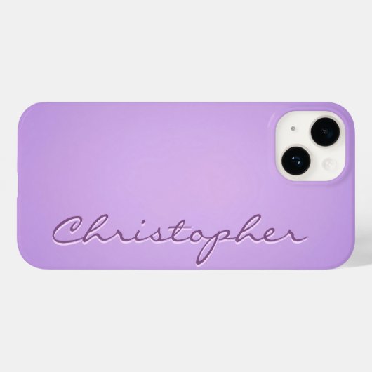 Personalisierte violette Radialtextur 15 Case-Mate iPhone Hülle (Rückseite (Horizontal))