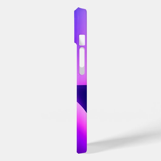 Personalisierte violette Radialtextur iPhone 15 Case-Mate iPhone Hülle (Rückseite / Links)