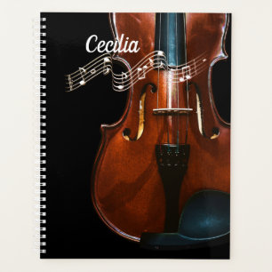 Personalisierte Violinmusik Planer