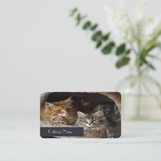 Personalisierte Visitenkarte (Stehend Vorderseite)