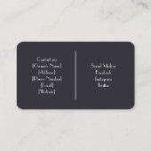 Personalisierte Visitenkarte (Rückseite)