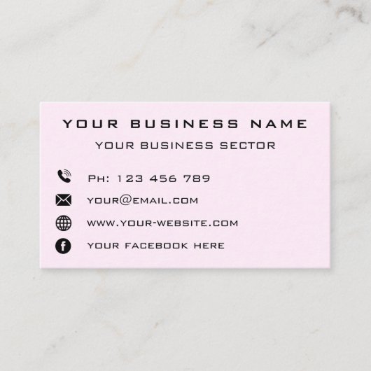 Personalisierte Visitenkarte (Vorderseite)