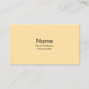 Personalisierte Visitenkarte Creme