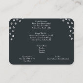 Personalisierte Visitenkarte für Bengalische Katze Telefonnummerkarte (Rückseite)