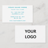 Personalisierte Visitenkarte für Farben und Schrif (Vorne/Hinten)