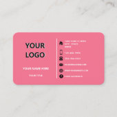 Personalisierte Visitenkarte für Farben und Schrif (Vorderseite)