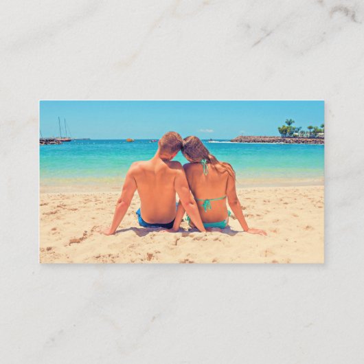 Personalisierte Visitenkarte für Ihr eigenes Desig (Rückseite)