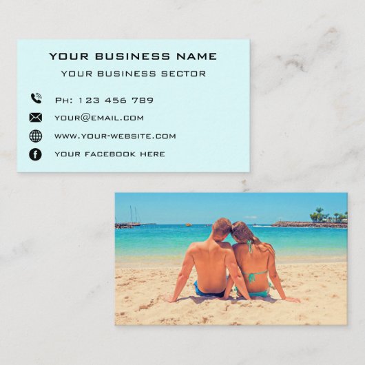 Personalisierte Visitenkarte für Ihr eigenes Desig (Vorne/Hinten)