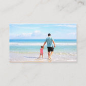 Personalisierte Visitenkarte für Ihr Foto (Rückseite)