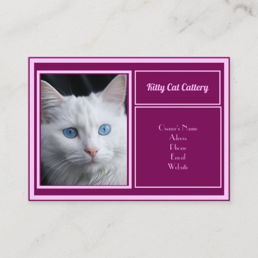 Personalisierte Visitenkarte für Katteronien (Vorderseite)