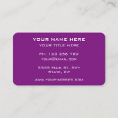 Personalisierte Visitenkarte für kundenspezifische (Rückseite)