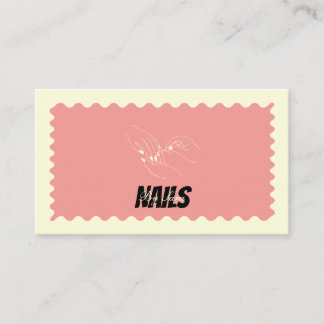 Personalisierte Visitenkarte für Nageldesigner 