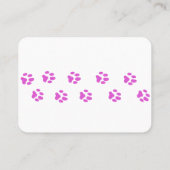 Personalisierte Visitenkarte für Niedliches Katter (Rückseite)