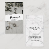 Personalisierte Visitenkarte für trendy Haircuts (Vorne/Hinten)