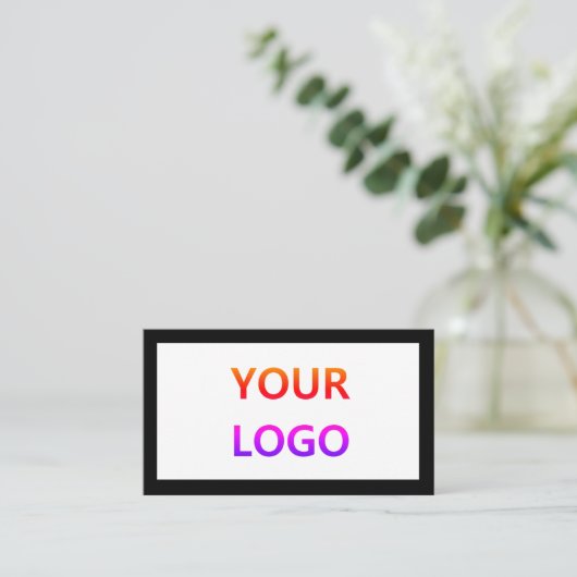 Personalisierte Visitenkarte - Ihre Farben und Ihr (Stehend Vorderseite)