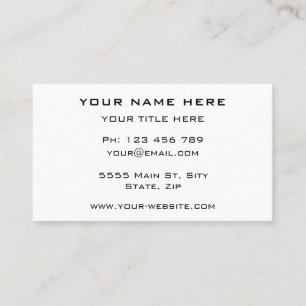 Personalisierte Visitenkarte - Ihre Farben und Ihr