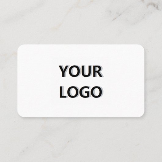 Personalisierte Visitenkarte in zwei Farben mit Lo (Rückseite)