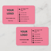 Personalisierte Visitenkarte mit eigenem Design (Vorne/Hinten)