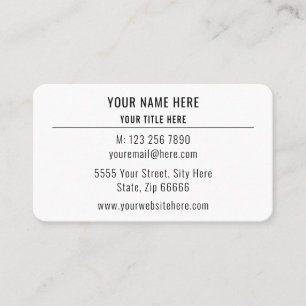 Personalisierte Visitenkarte mit Firmenlogo