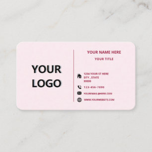 Personalisierte Visitenkarte mit Logoinformationen