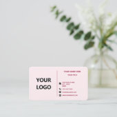 Personalisierte Visitenkarte mit Logoinformationen (Stehend Vorderseite)