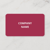 Personalisierte Visitenkarte mit Logoinformationen (Rückseite)
