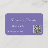 Personalisierte Visitenkarte mit QR-Code (Vorderseite)