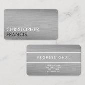 personalisierte Visitenkarten aus Silber und Titan Visitenkarte (Vorne/Hinten)