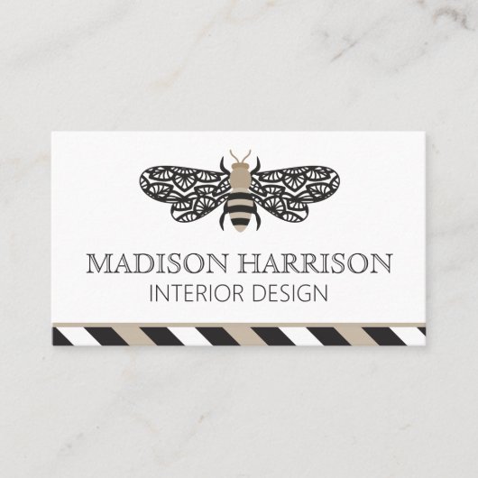 Personalisierte Visitenkarten für Bienen Visitenkarte (Vorderseite)
