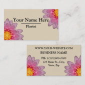 Personalisierte Visitenkarten für Florist Visitenkarte (Vorne/Hinten)