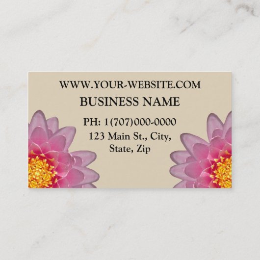 Personalisierte Visitenkarten für Florist Visitenkarte (Rückseite)