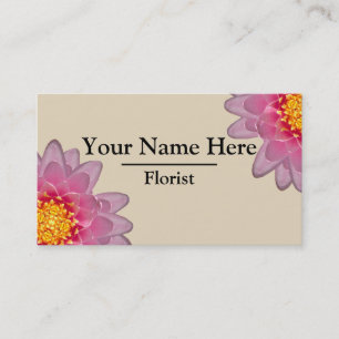 Personalisierte Visitenkarten für Florist Visitenkarte