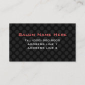 Personalisierte Visitenkarten für Makeup-Künstler Visitenkarte (Rückseite)