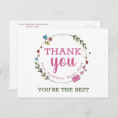 Personalisierte Visitenkarten Postkarte (Vorne/Hinten)