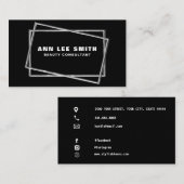 Personalisierte Visitenkarten-Wörter: Editierbare Visitenkarte (Vorne/Hinten)