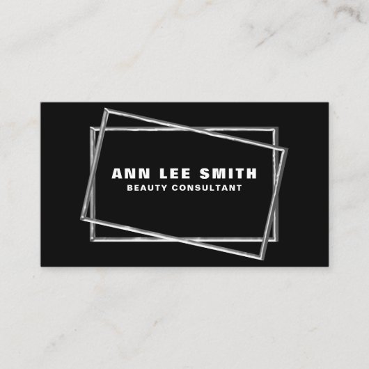 Personalisierte Visitenkarten-Wörter: Editierbare Visitenkarte (Vorderseite)