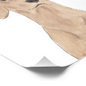 Personalisierte Vizsla Art Fotodruck (Ecke)