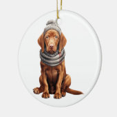 Personalisierte Vizsla Dog Keramik Ornament (Links)