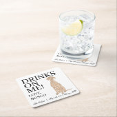 Personalisierte Vizsla Wedding Rechteckiger Pappuntersetzer (Vor Ort)