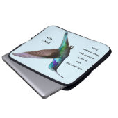 Personalisierte Vögel breiten ihre Flügel aus... Laptopschutzhülle (Vorne Knopf)