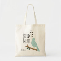 Personalisierte Vogel-Nerd-Tasche