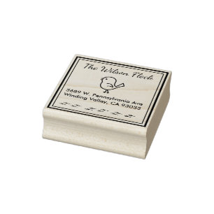 Personalisierte Vogel-Thema-Adressen-Briefmarke Gummistempel