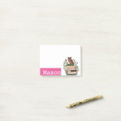 Personalisierte Vogelbibliothek Post-it Klebezettel (Auf Schreibtisch)