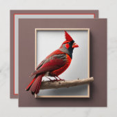 Personalisierte Vogelbrichtkarte des nördlichen Ka Mitteilungskarte (Vorne/Hinten)