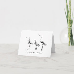 Personalisierte Vogelkunstzeichnung in Schwarz und