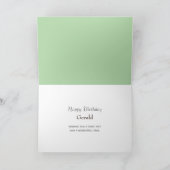 Personalisierte Vogelschutzkarte für Nordamerika Feiertagskarte (Innenseite)