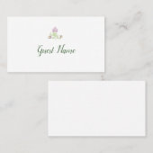 Personalisierte Volksblumen-Hochzeitsplatzkarte Platzkarte (Vorne/Hinten)