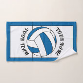 Personalisierte Volleyball-Ball - Blaue und weiße Handtuch (Handtuch)